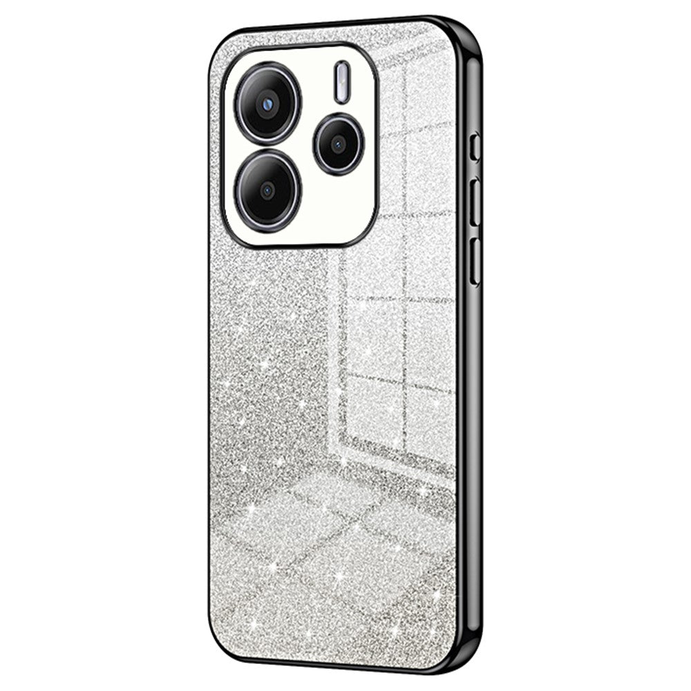 For Xiaomi Redmi Note 14 4G (163.25mm) Case Electroplating Gradient Glitter TPU Phone Cover