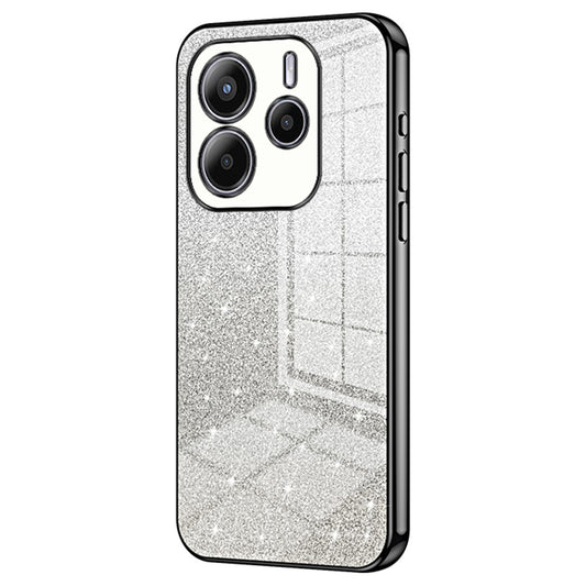 Xiaomi Redmi Note 14 4G (163.25mm) Handyhülle – aus galvanisiertem, glitzerndem TPU mit Farbverlauf