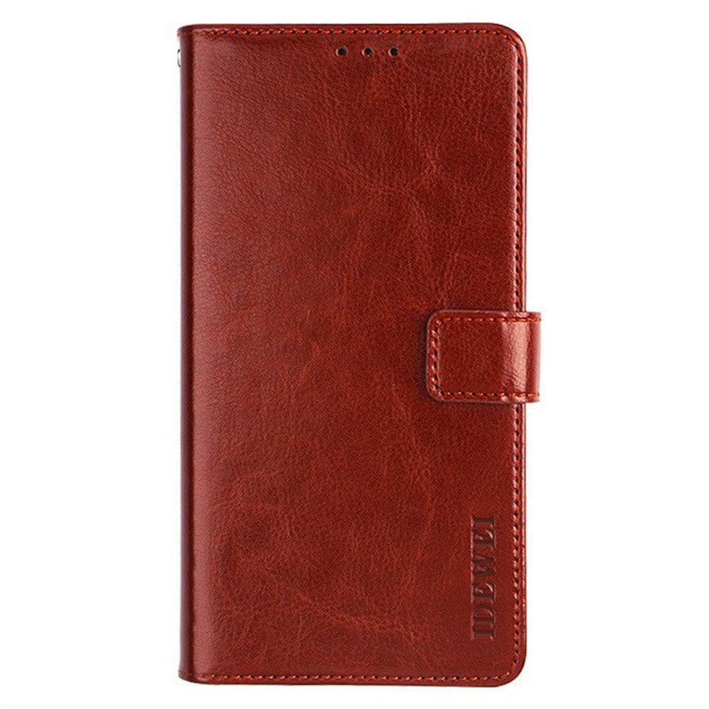 IDEWEI For Nothing Phone (3a) Stand Case Crazy Horse Texture Leather Phone Cover
