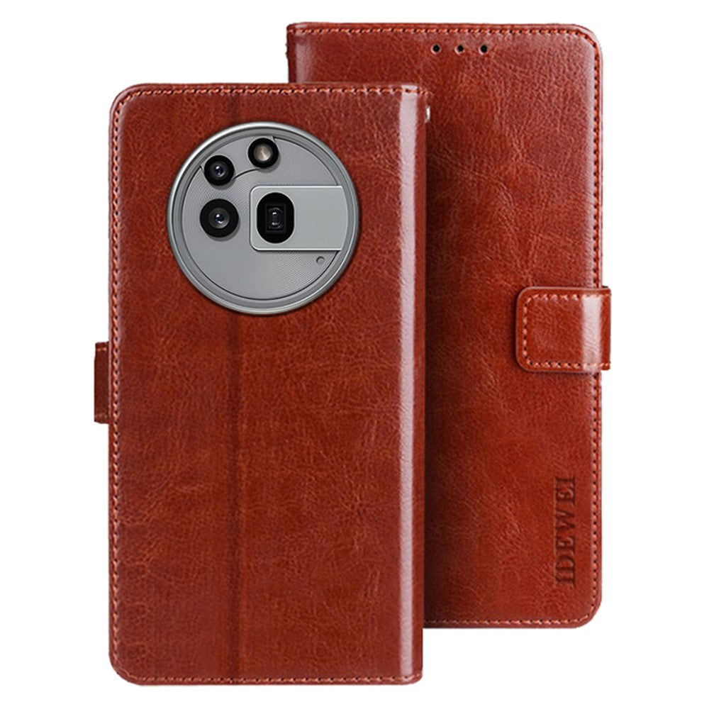 IDEWEI For Nothing Phone (3a) Pro Stand Case Crazy Horse Texture Leather Phone Cover