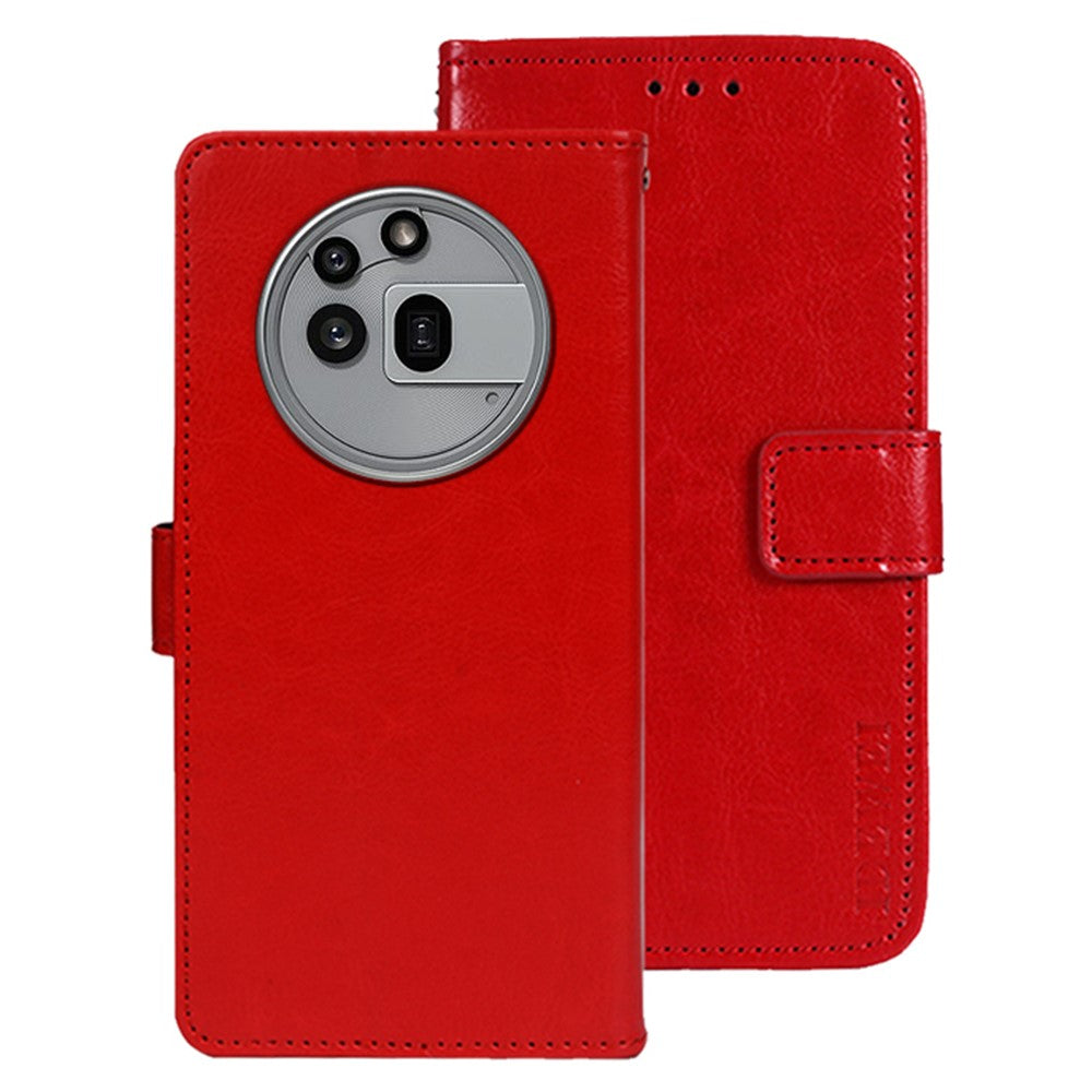 IDEWEI For Nothing Phone (3a) Pro Stand Case Crazy Horse Texture Leather Phone Cover