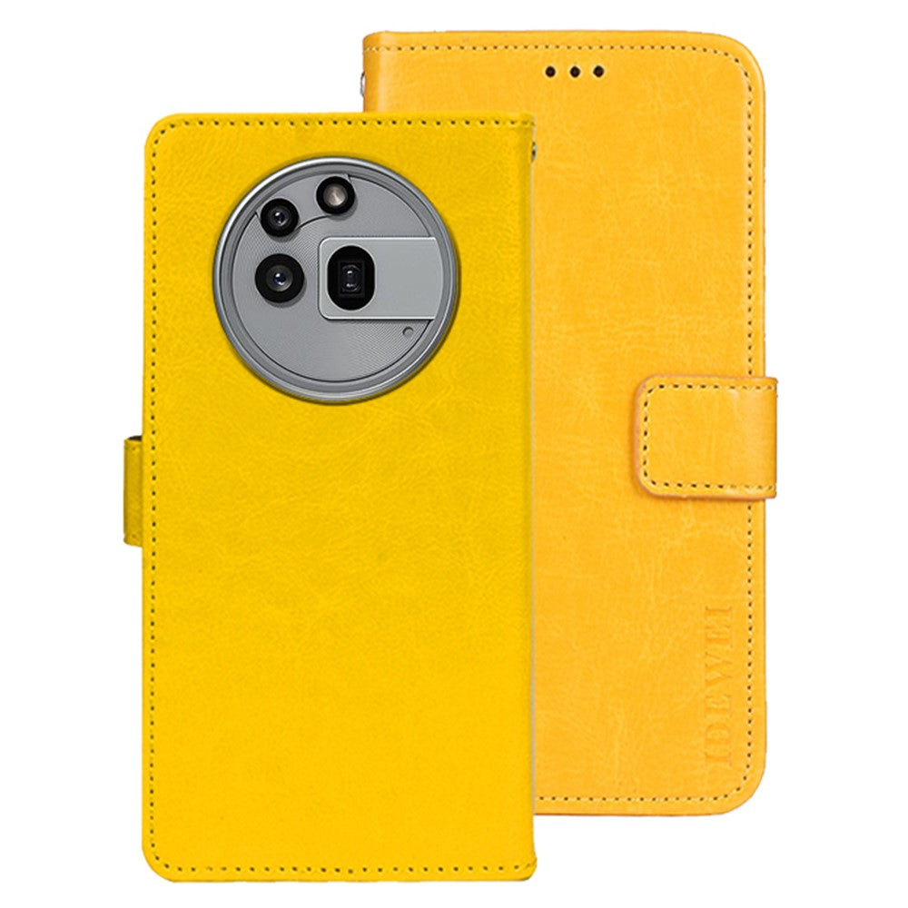IDEWEI For Nothing Phone (3a) Pro Stand Case Crazy Horse Texture Leather Phone Cover