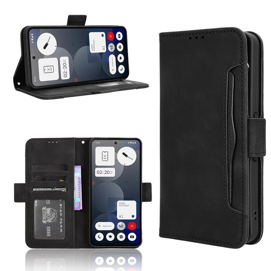 For Nothing Phone (3a) Pro Leather Case Phone Wallet Cover with Multiple Card Slots