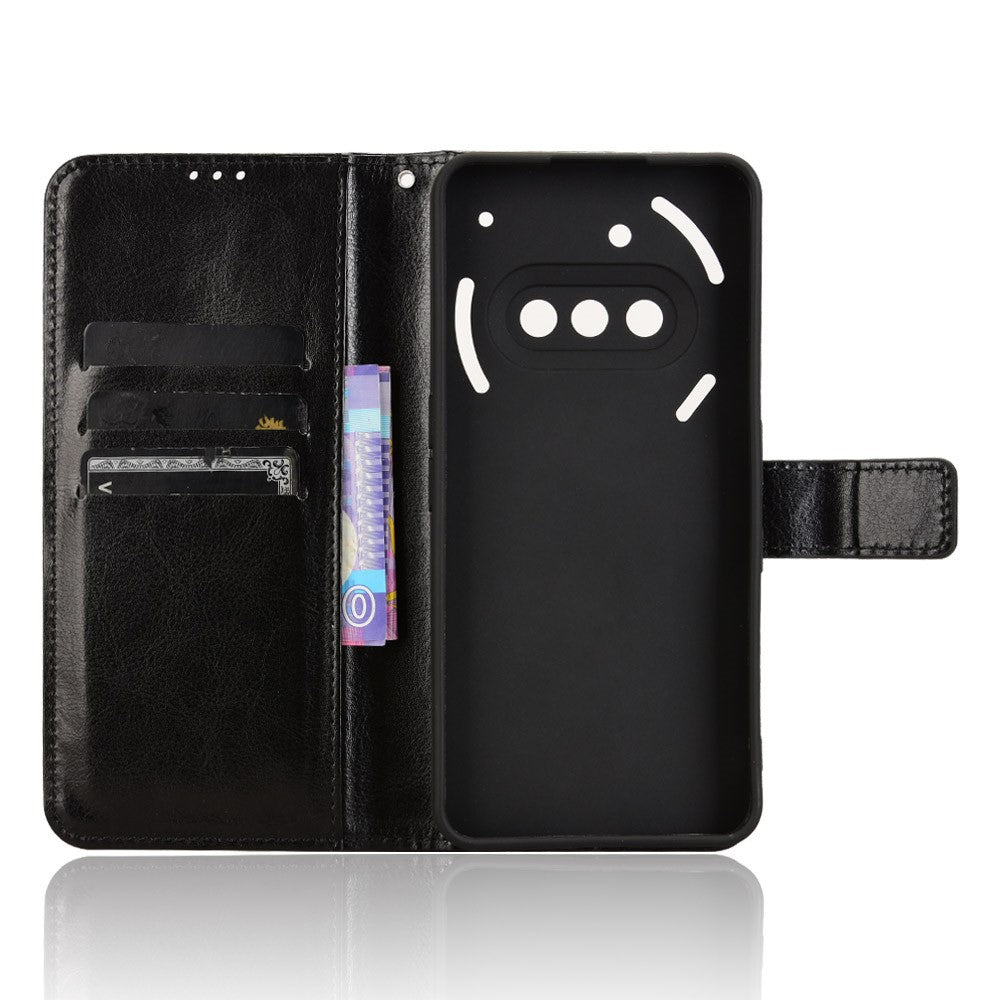 Nothing Phone (3a) Wallet-Handyhülle – Aus strukturiertem Leder