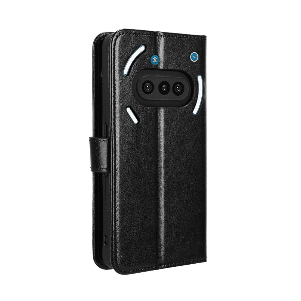 Nothing Phone (3a) Wallet-Handyhülle – Aus strukturiertem Leder