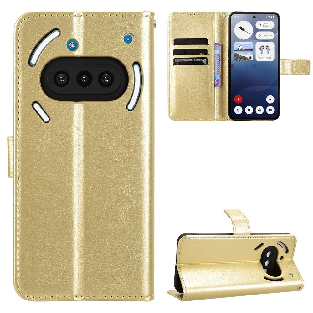 Nothing Phone (3a) Wallet-Handyhülle – Aus strukturiertem Leder
