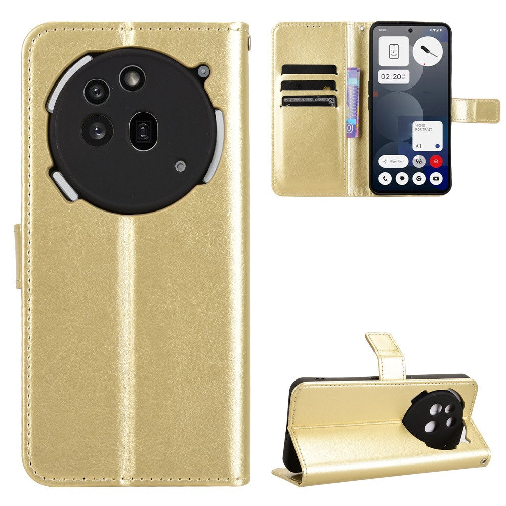 Nothing Phone (3a) Pro Wallet-Handyhülle – Aus strukturiertem Leder