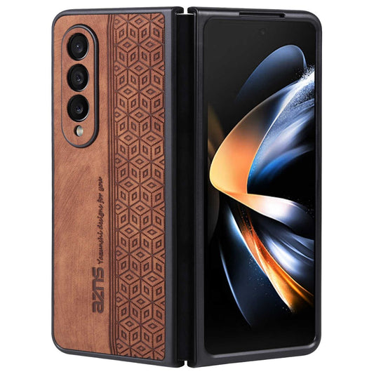 Galaxy Z Fold4 5G – Handyhülle aus PU-Leder und TPU, stoßfest