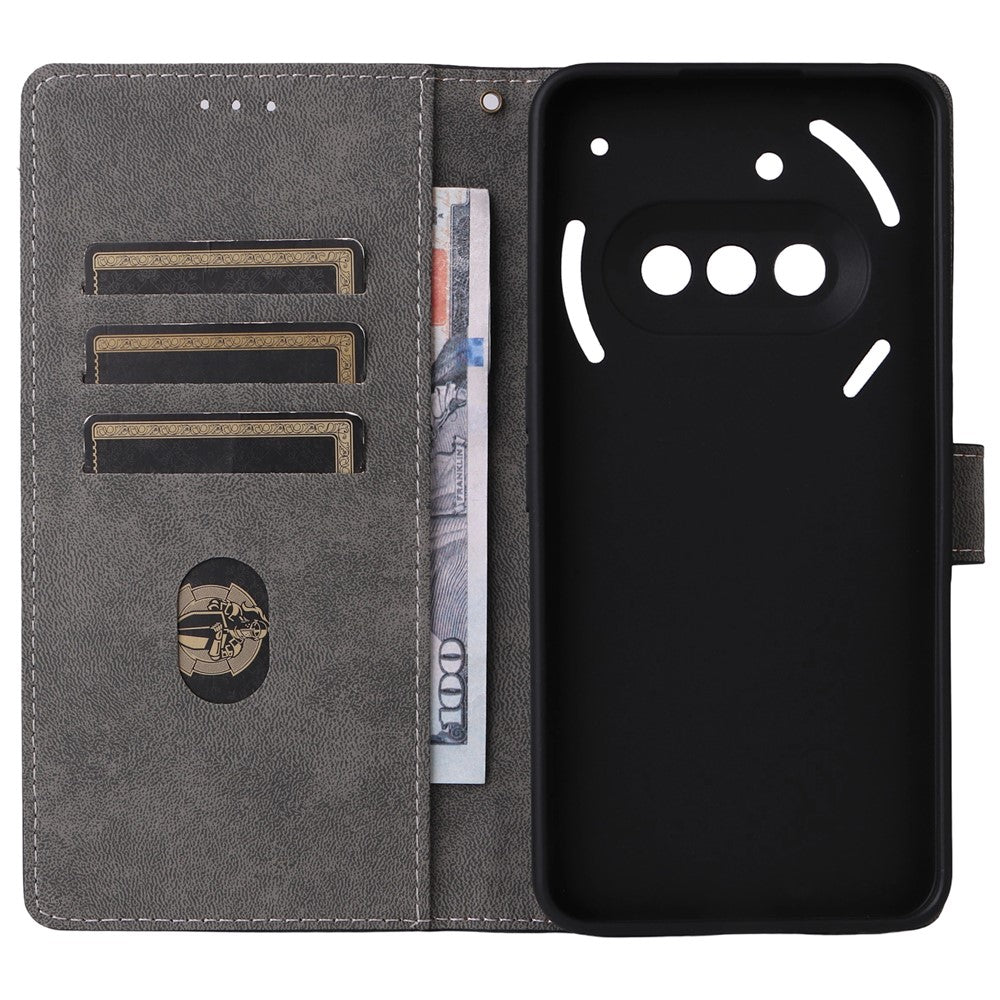 For Nothing Phone (3a) Case Wallet RFID Blocking PU Leather Cover Viewing Stand