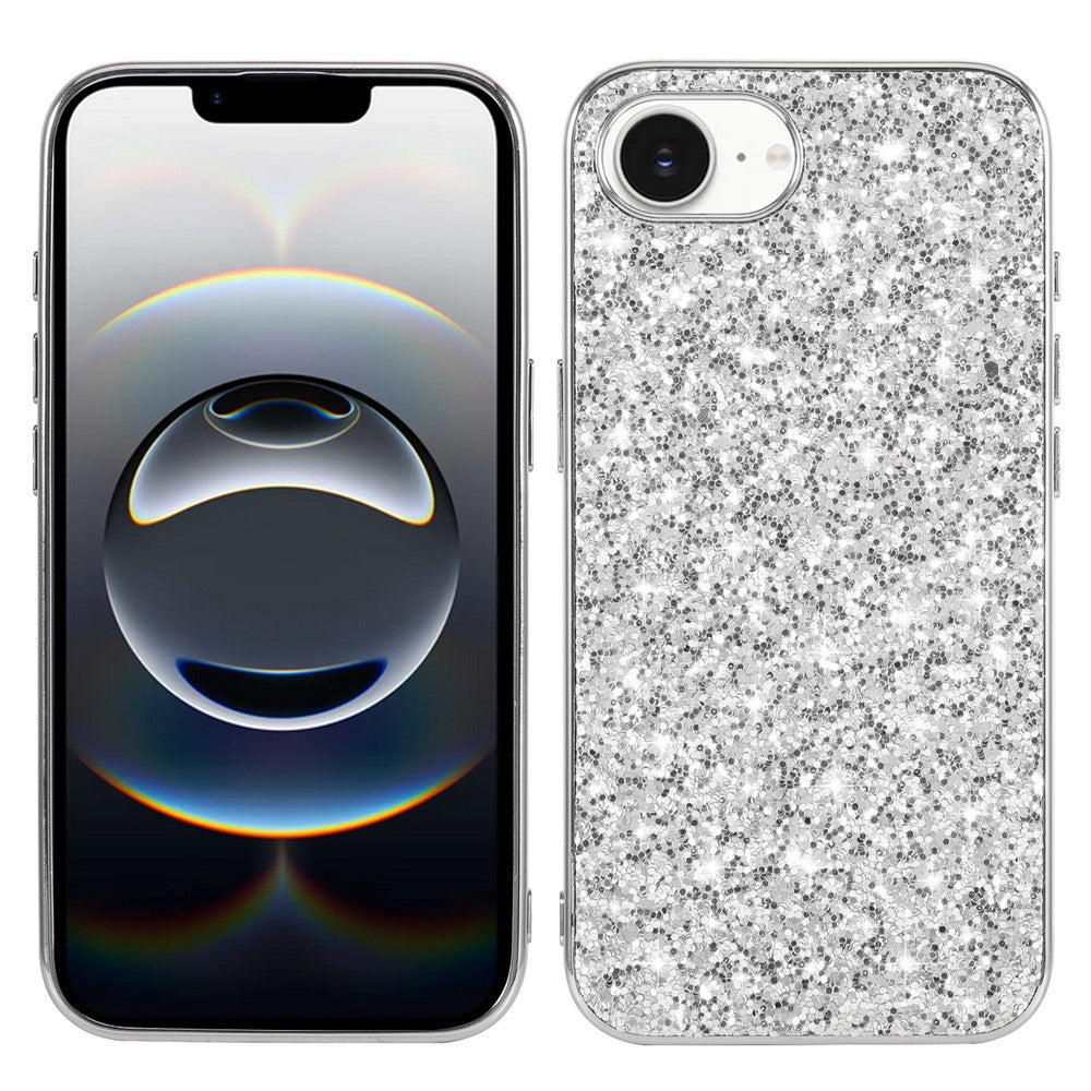 iPhone 16e Schutzhülle – Funkelnde Glitzer-Rückseite