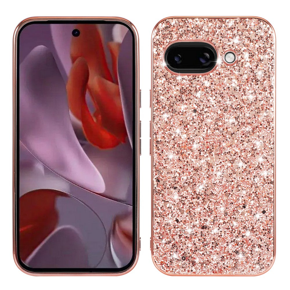 Pixel 9a Schutzhülle – Funkelnde Glitzer-Rückseite