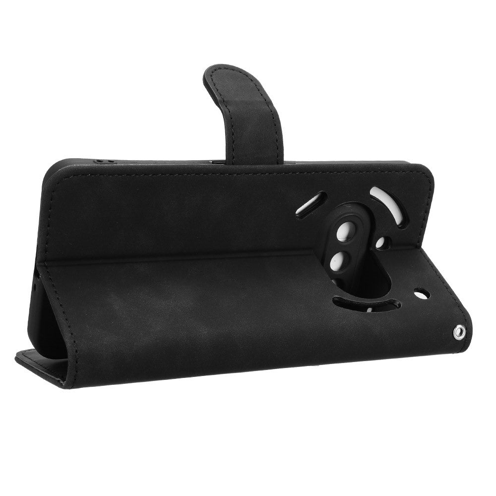 For Nothing Phone (3a) Leather Case Skin Feel Anti Drop Wallet Flip Phone Cover