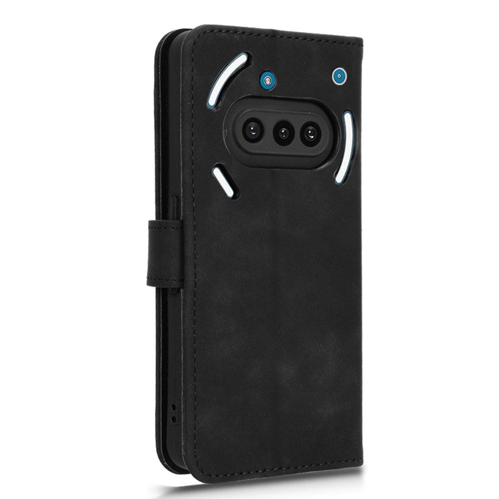 For Nothing Phone (3a) Leather Case Skin Feel Anti Drop Wallet Flip Phone Cover
