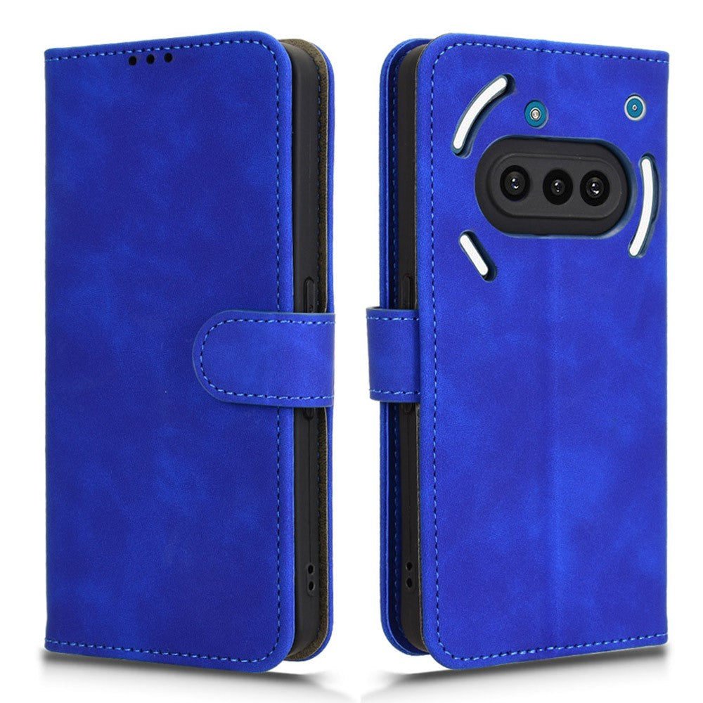For Nothing Phone (3a) Leather Case Skin Feel Anti Drop Wallet Flip Phone Cover