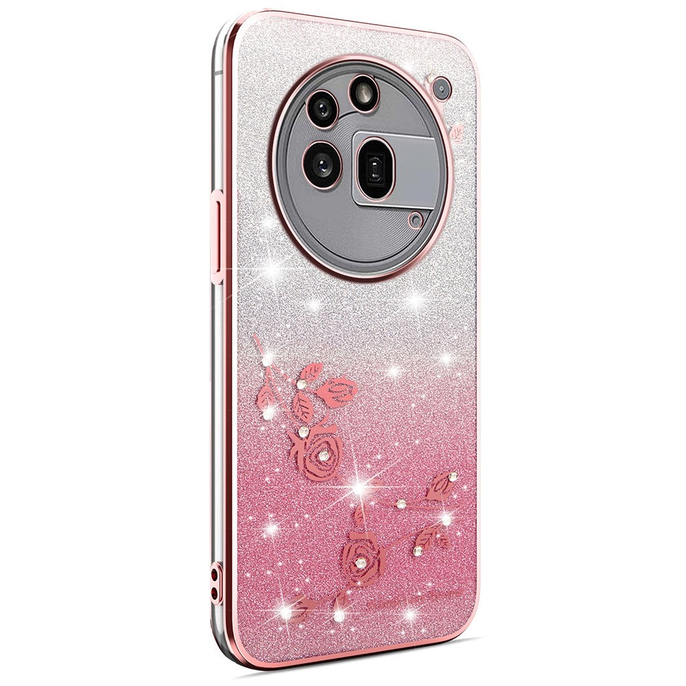 KADEM For Nothing Phone (3a) Pro Case Flower TPU Flexible Gradient Phone Cover
