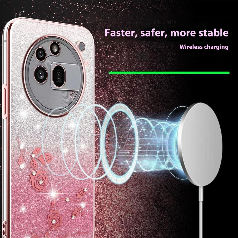 KADEM For Nothing Phone (3a) Pro Case Flower TPU Flexible Gradient Phone Cover