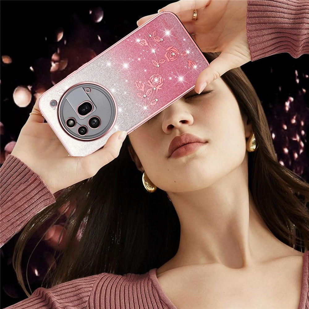 KADEM For Nothing Phone (3a) Pro Case Flower TPU Flexible Gradient Phone Cover
