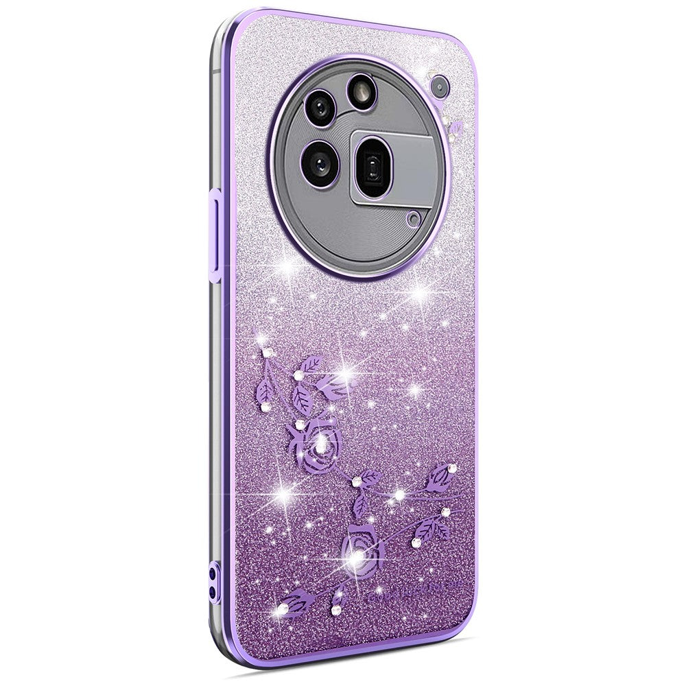 KADEM For Nothing Phone (3a) Pro Case Flower TPU Flexible Gradient Phone Cover