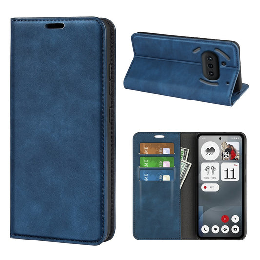 Nothing Phone (3a) Wallet-Handyhülle – Aus PU-Leder, mit Ständer, Schutzhülle mit griffiger Oberfläche