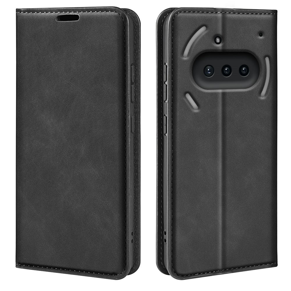 Nothing Phone (3a) Wallet-Handyhülle – Aus PU-Leder, mit Ständer, Schutzhülle mit griffiger Oberfläche