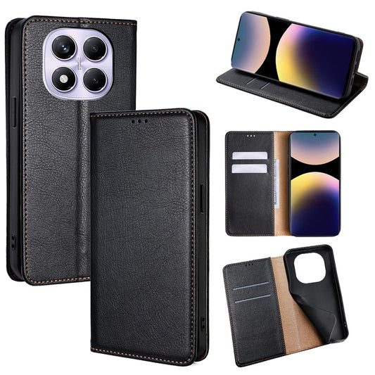 Xiaomi Redmi Note 14 Pro 4G Handyhülle – Brieftasche PU-Leder Magnetische, automatisch absorbierte