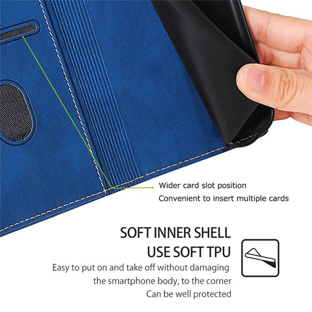For Xiaomi Redmi Note 14 Pro 4G Case Leather Wallet Phone Cover with Straw Hat Magnetic Clasp