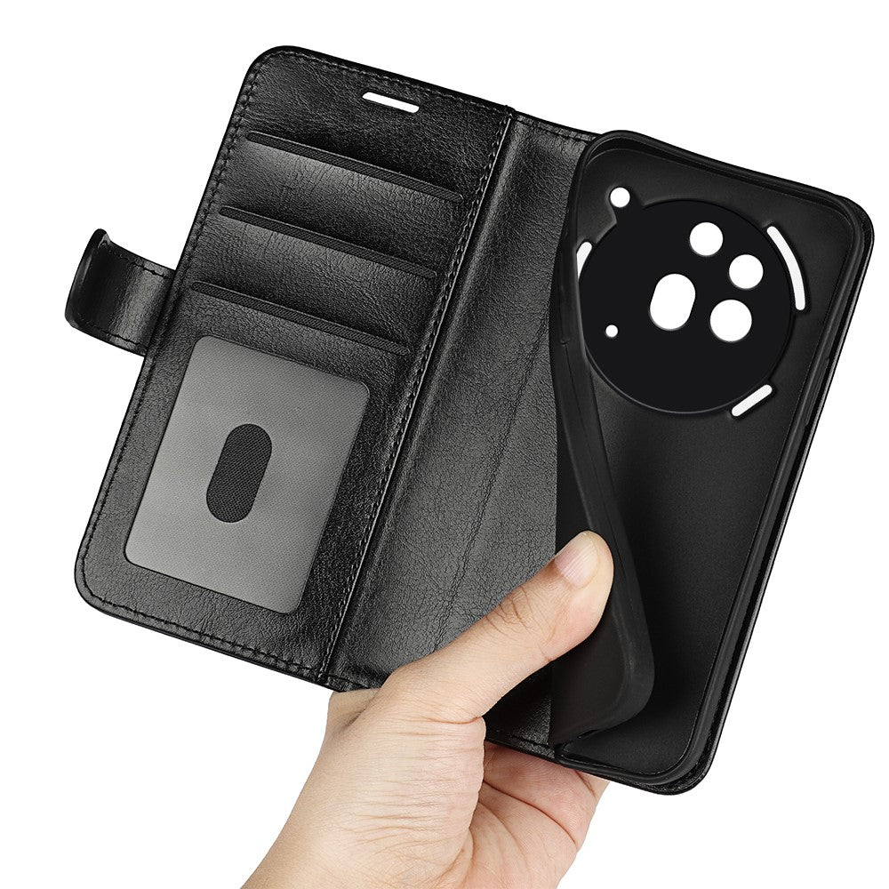 Nothing Phone (3a) Pro Wallet-Handyhülle – Aus strukturiertem PU-Leder & TPU, Klapphandyhülle