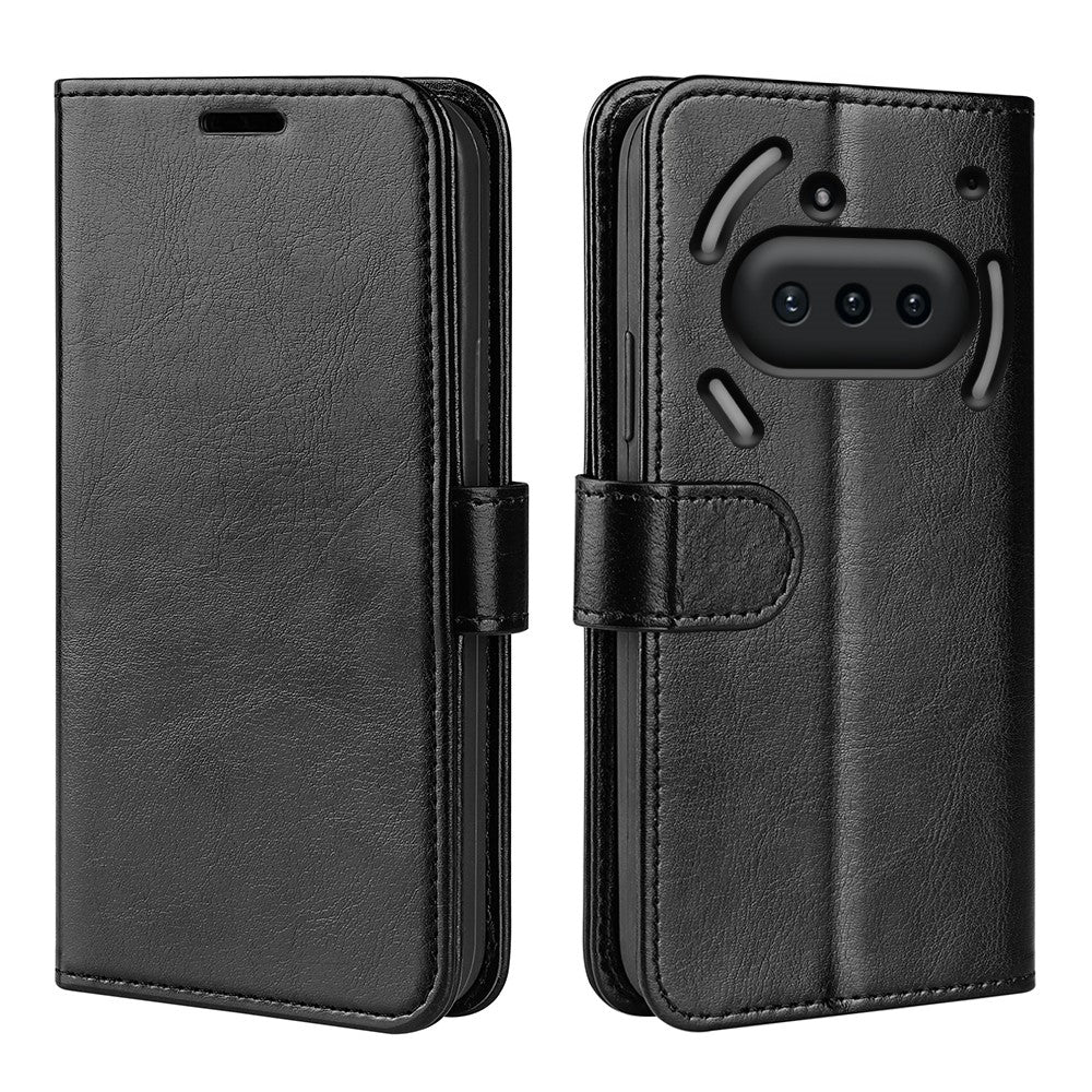 Nothing Phone (3a) Wallet-Handyhülle – Aus strukturiertem PU-Leder & TPU, Klapphandyhülle