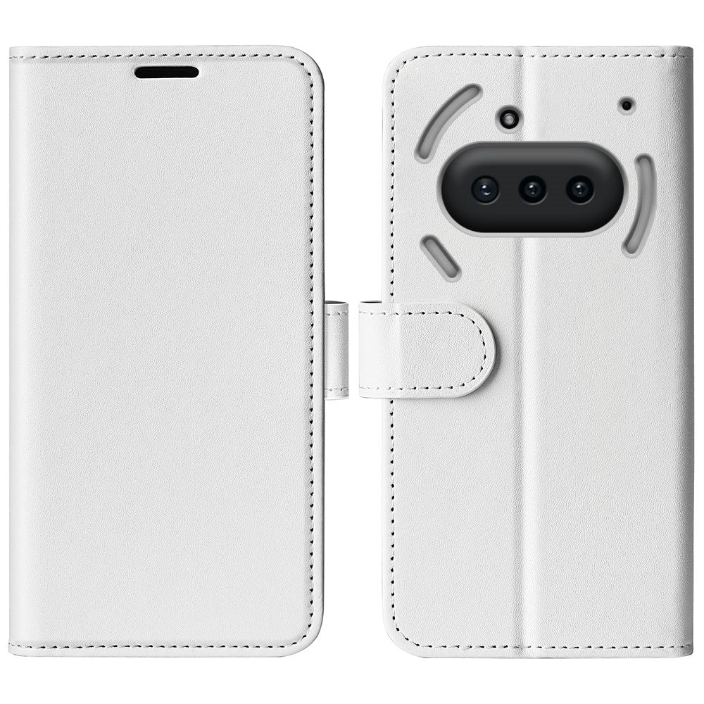 Nothing Phone (3a) Wallet-Handyhülle – Aus strukturiertem PU-Leder & TPU, Klapphandyhülle