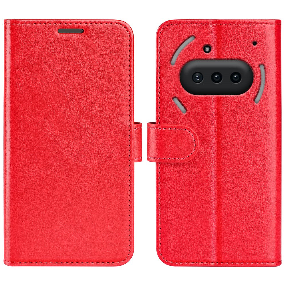 Nothing Phone (3a) Wallet-Handyhülle – Aus strukturiertem PU-Leder & TPU, Klapphandyhülle