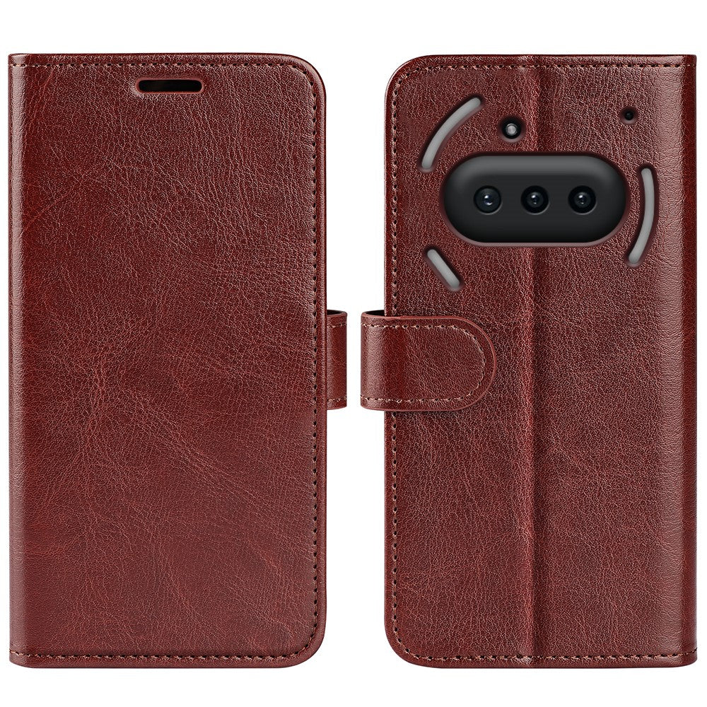 Nothing Phone (3a) Wallet-Handyhülle – Aus strukturiertem PU-Leder & TPU, Klapphandyhülle