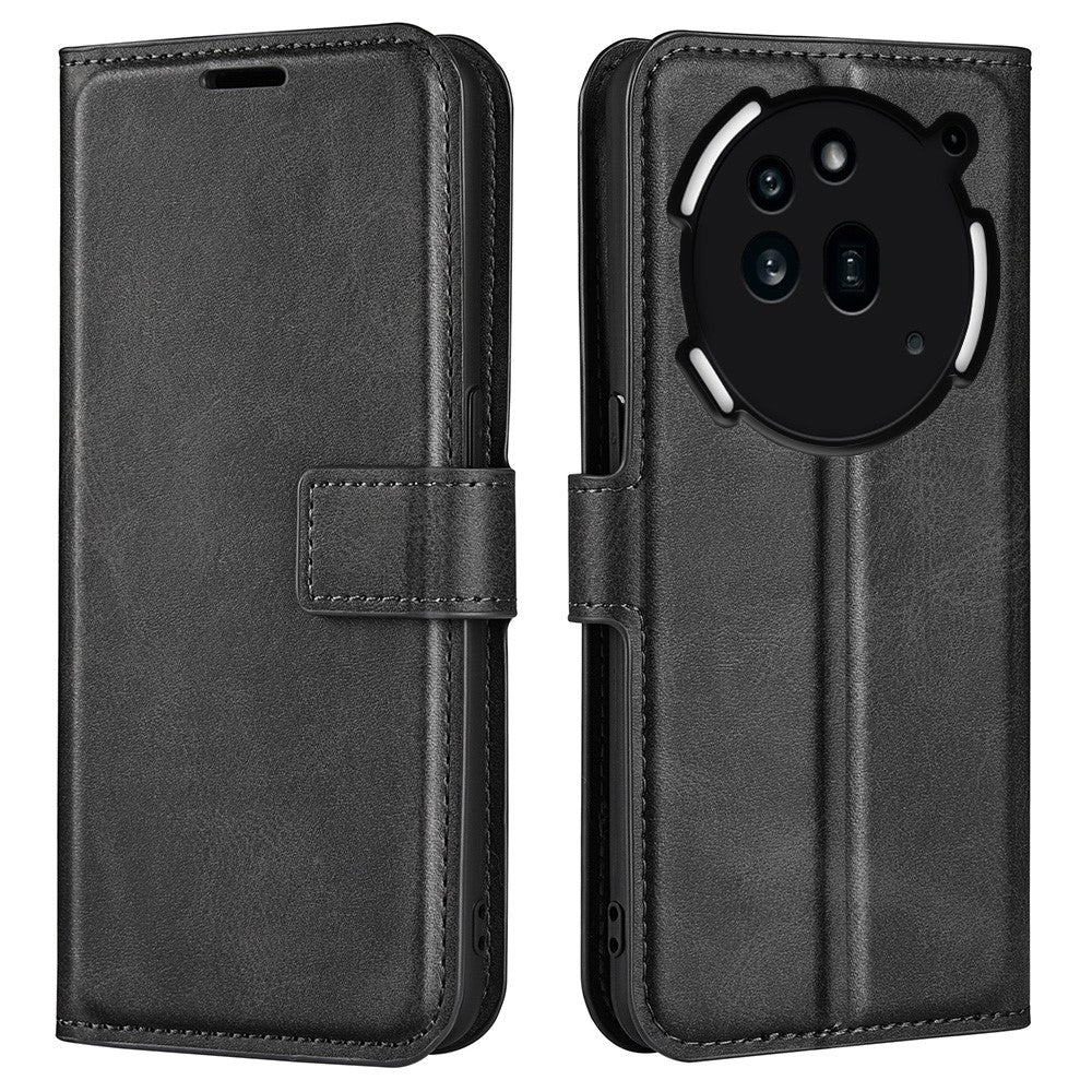 Nothing Phone (3a) Pro Handyhülle – Aus PU-Leder & TPU, mit Kalbslederstruktur, Brieftaschen- & Ständerfunktion