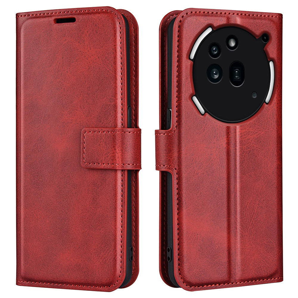 Nothing Phone (3a) Pro Handyhülle – Aus PU-Leder & TPU, mit Kalbslederstruktur, Brieftaschen- & Ständerfunktion