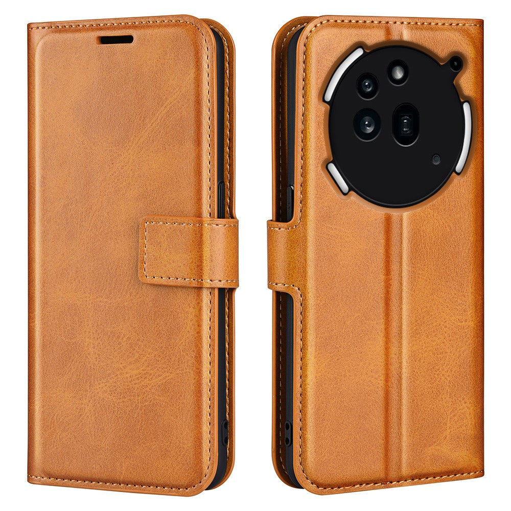 Nothing Phone (3a) Pro Handyhülle – Aus PU-Leder & TPU, mit Kalbslederstruktur, Brieftaschen- & Ständerfunktion
