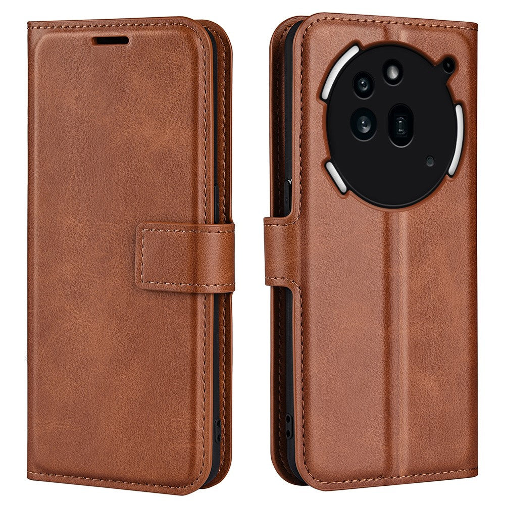 Nothing Phone (3a) Pro Handyhülle – Aus PU-Leder & TPU, mit Kalbslederstruktur, Brieftaschen- & Ständerfunktion