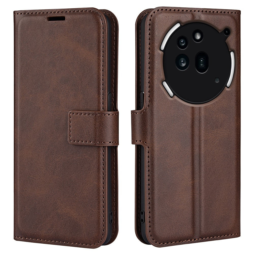 Nothing Phone (3a) Pro Handyhülle – Aus PU-Leder & TPU, mit Kalbslederstruktur, Brieftaschen- & Ständerfunktion