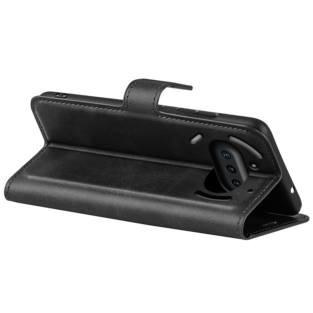 Nothing Phone (3a) Handyhülle – Aus PU-Leder & TPU, mit Kalbslederstruktur, Brieftaschen- & Ständerfunktion