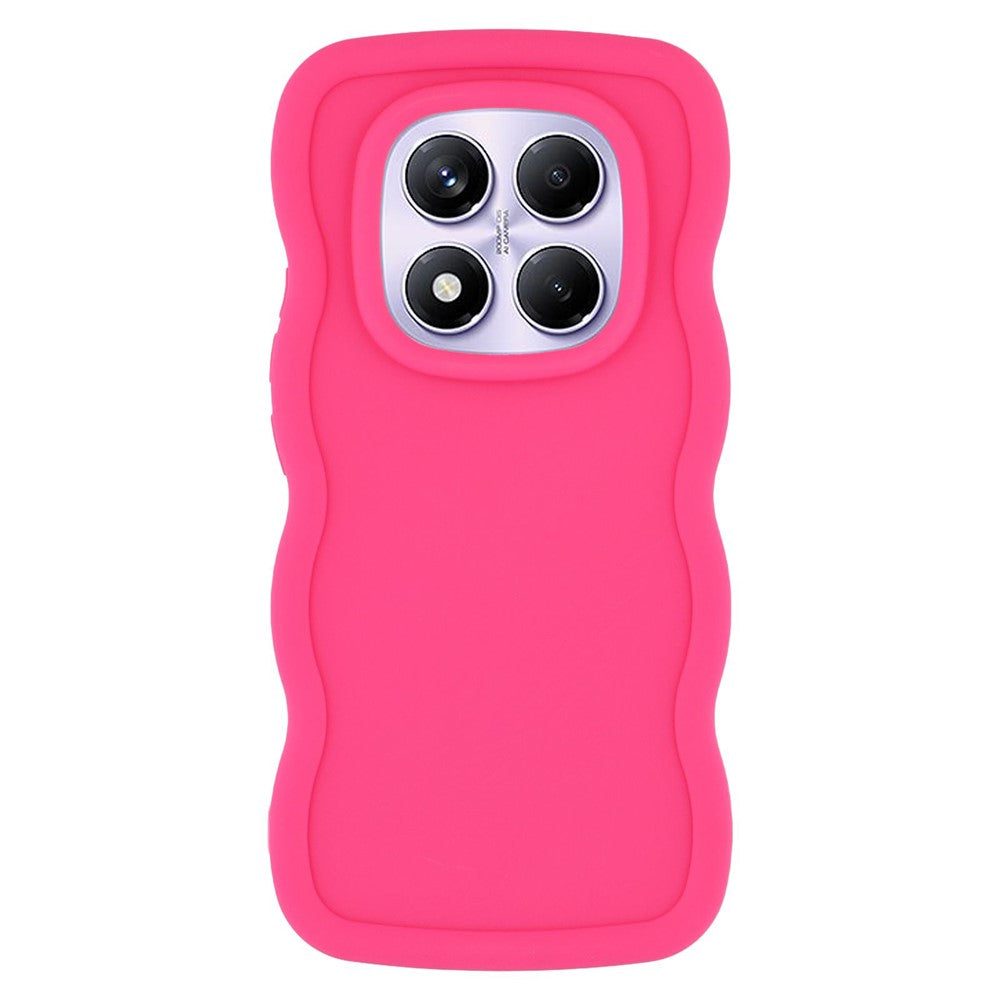 For Xiaomi Redmi Note 14 Pro 4G Case TPU Protective Phone Cover Unique Curly Wave Frame