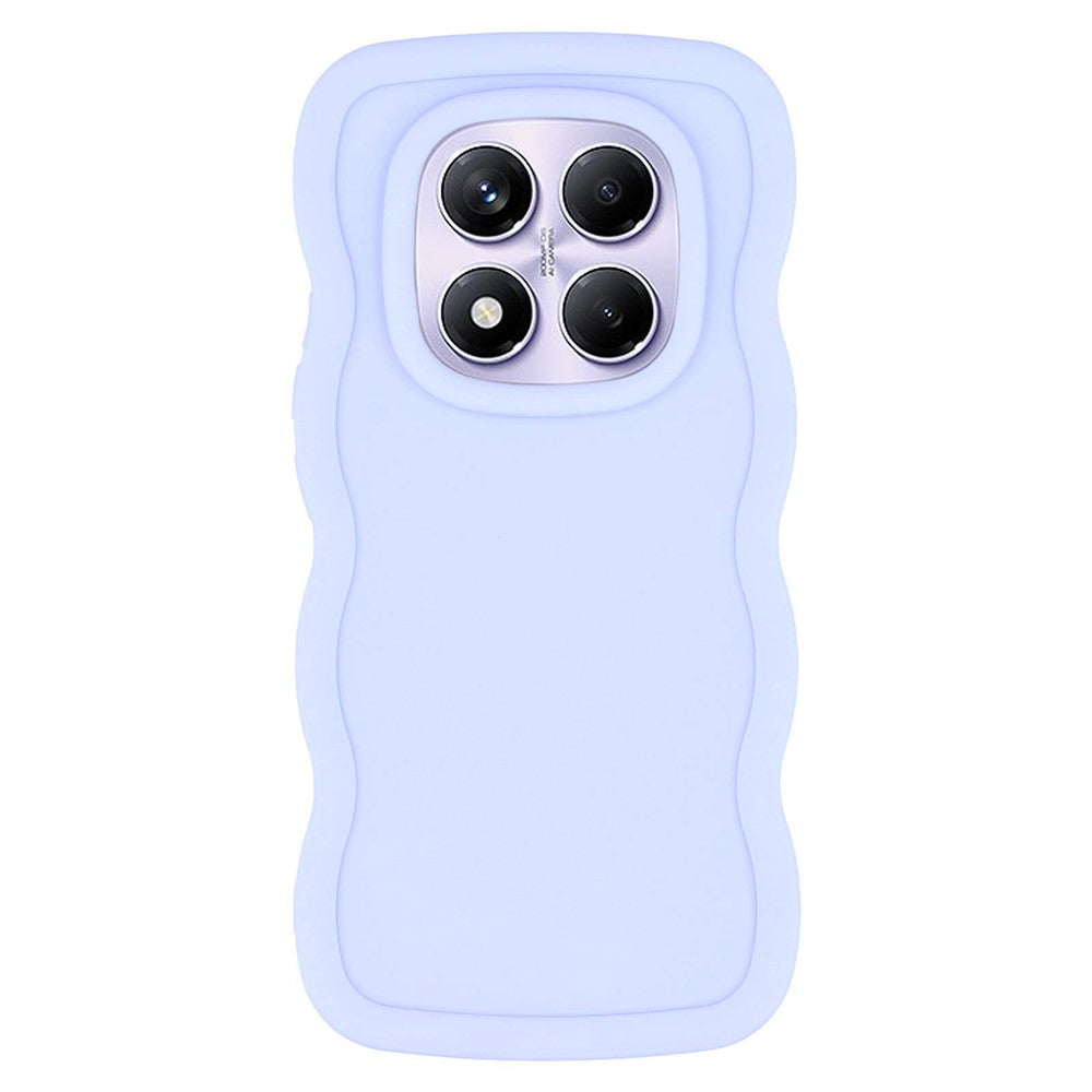 For Xiaomi Redmi Note 14 Pro 4G Case TPU Protective Phone Cover Unique Curly Wave Frame