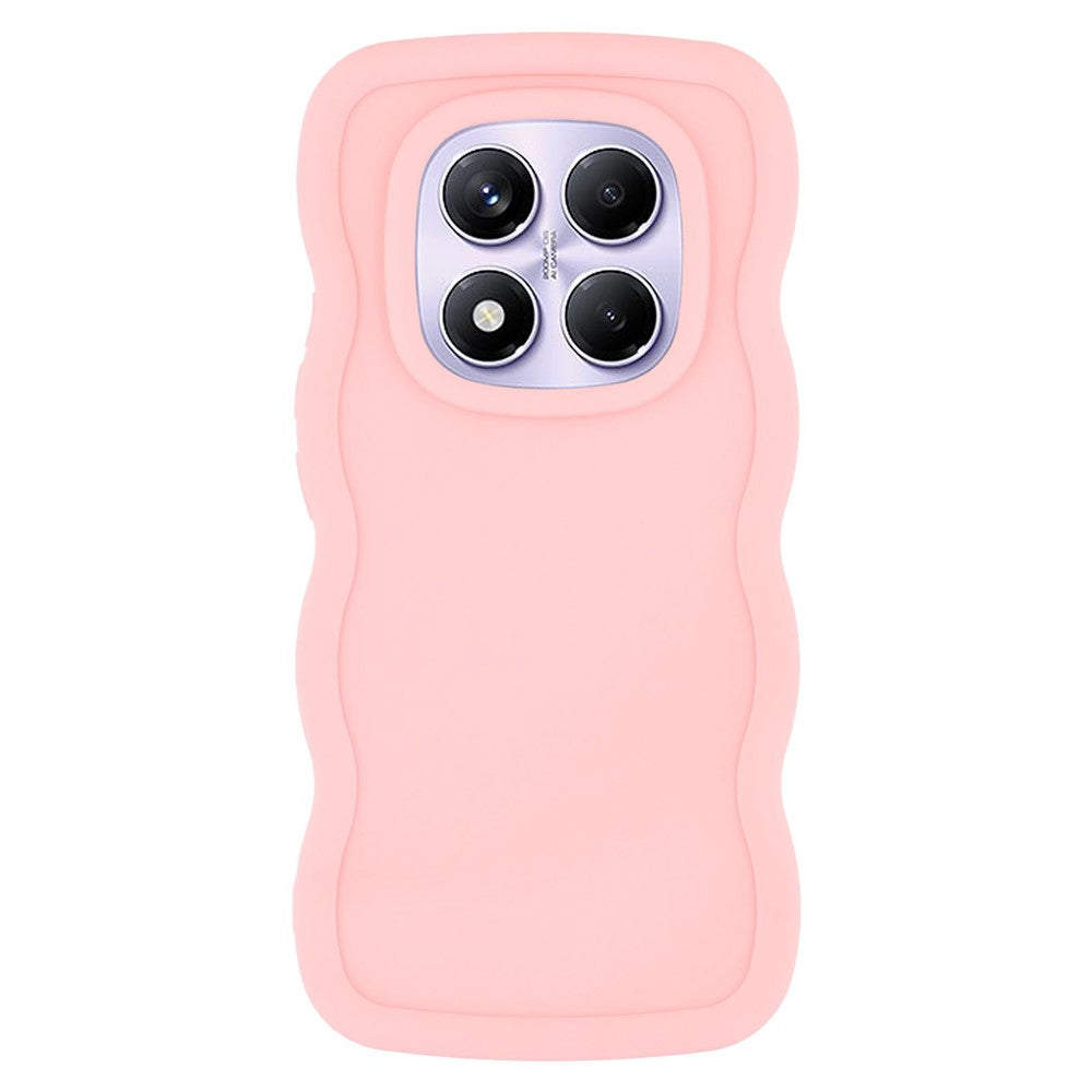 For Xiaomi Redmi Note 14 Pro 4G Case TPU Protective Phone Cover Unique Curly Wave Frame