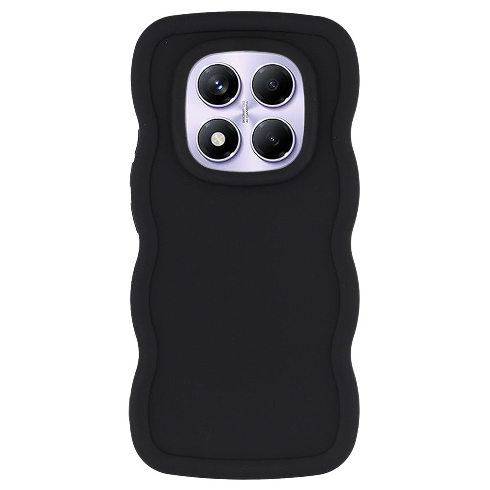 For Xiaomi Redmi Note 14 Pro 4G Case TPU Protective Phone Cover Unique Curly Wave Frame