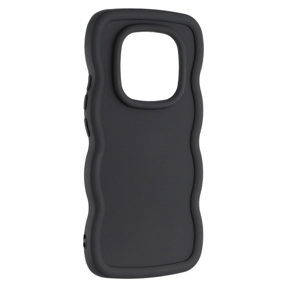 For Xiaomi Redmi Note 14 Pro 4G Case TPU Protective Phone Cover Unique Curly Wave Frame