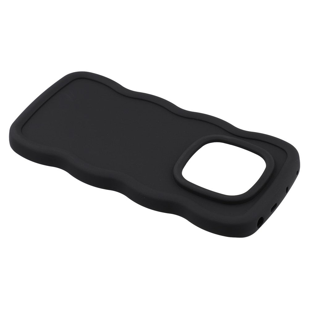 For Xiaomi Redmi Note 14 Pro 4G Case TPU Protective Phone Cover Unique Curly Wave Frame