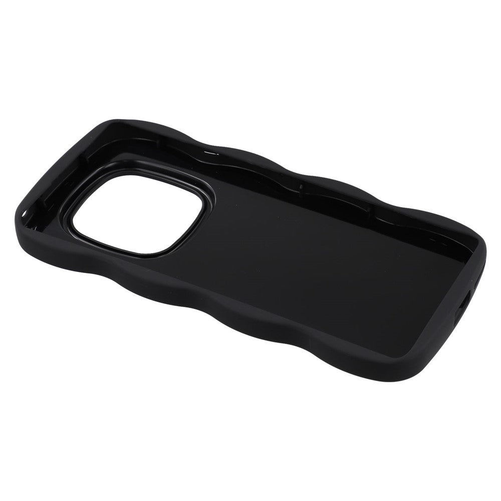 For Xiaomi Redmi Note 14 Pro 4G Case TPU Protective Phone Cover Unique Curly Wave Frame
