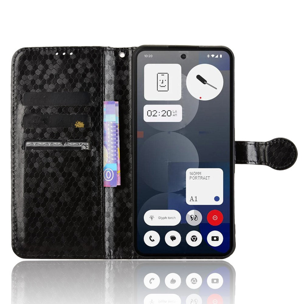 Nothing Phone (3a) Pro Wallet-Handyhülle – Mit Magnetverschluss & Punktmuster