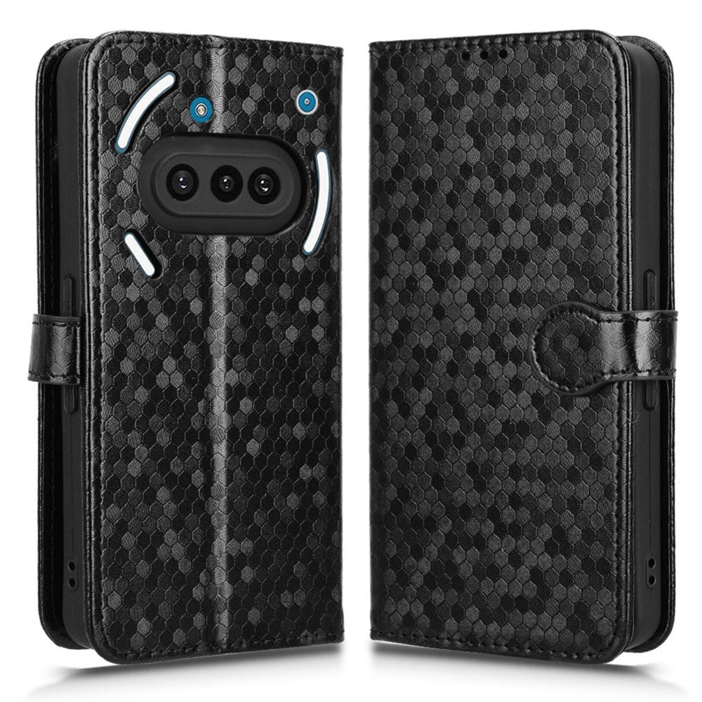 Nothing Phone (3a) Wallet-Handyhülle – Mit Magnetverschluss & Punktmuster