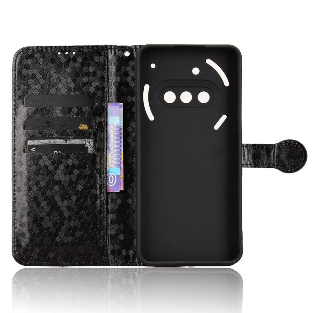 Nothing Phone (3a) Wallet-Handyhülle – Mit Magnetverschluss & Punktmuster