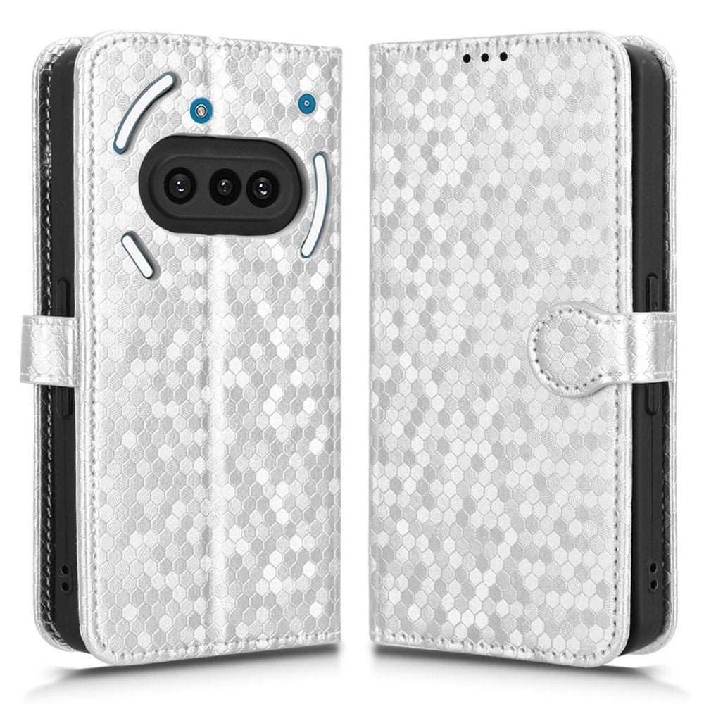 Nothing Phone (3a) Wallet-Handyhülle – Mit Magnetverschluss & Punktmuster