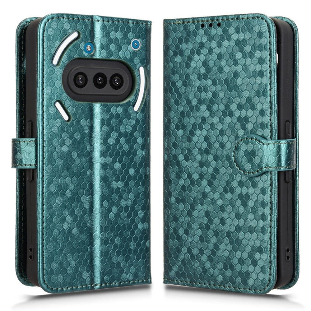 Nothing Phone (3a) Wallet-Handyhülle – Mit Magnetverschluss & Punktmuster