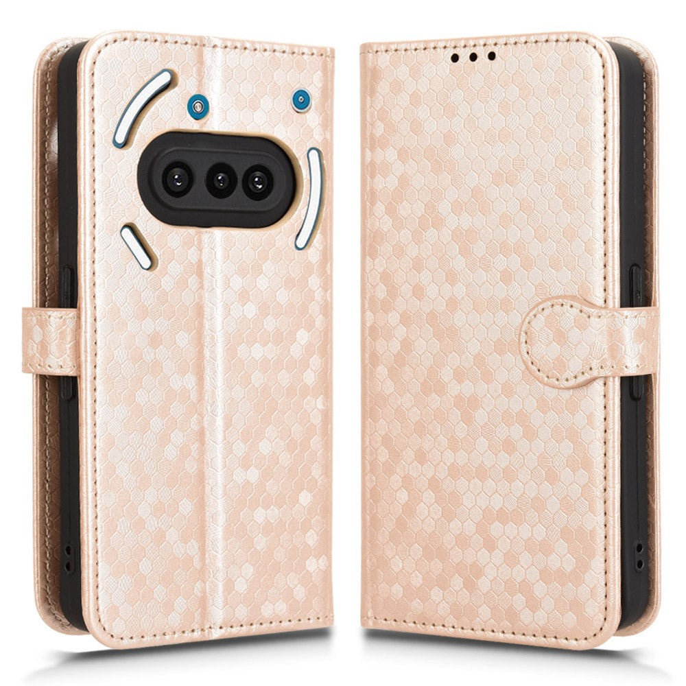 Nothing Phone (3a) Wallet-Handyhülle – Mit Magnetverschluss & Punktmuster